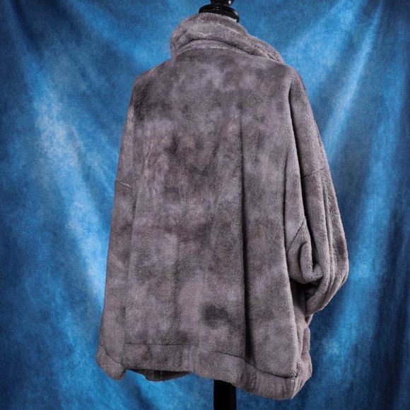 NWT Old Navy tie dye sherpa teddy jacket - XXL - Picture 6 of 7
